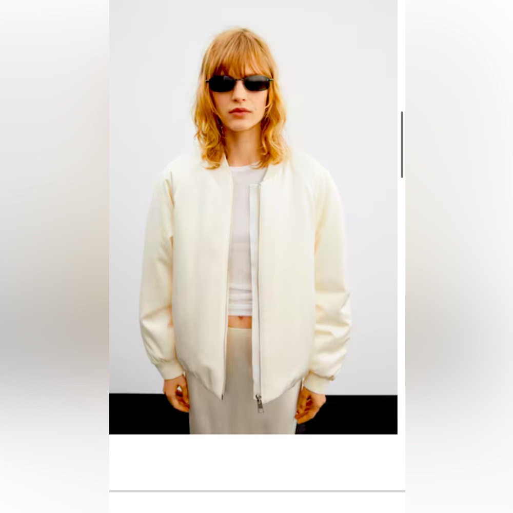 Mango quilted bomber jacket